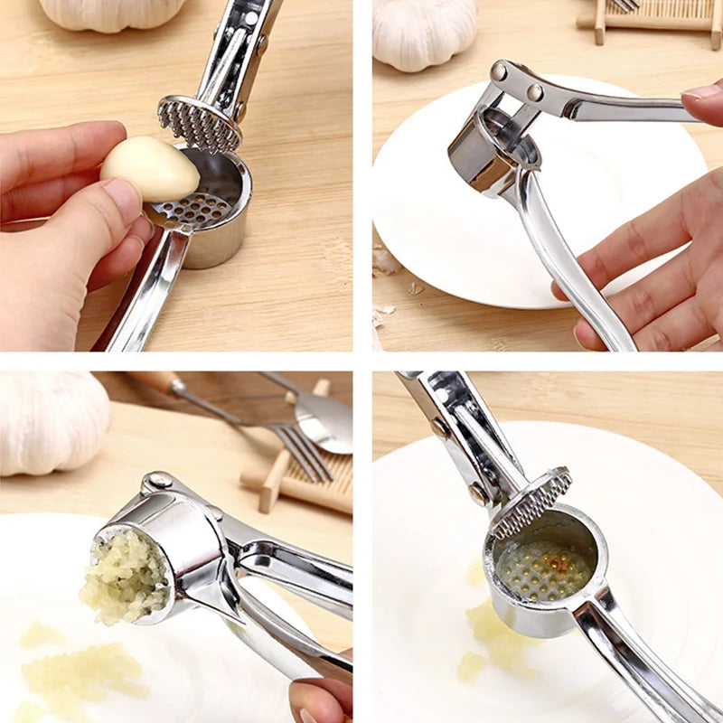 Presse-ail, broyeur, hachoir, presse-ail manuel en acier inoxydable, accessoire de cuisine