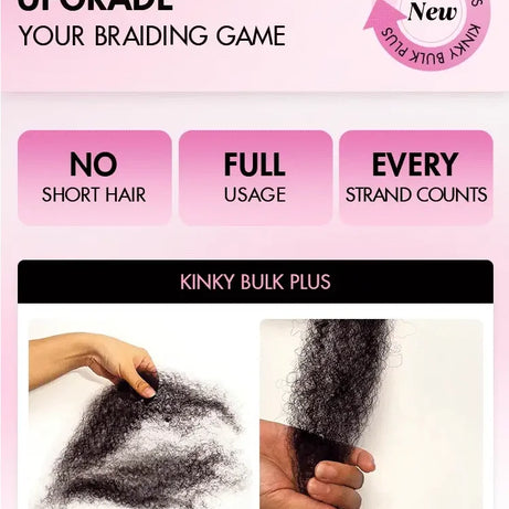 Cheveux Black Pearl Top QVR péruviens crépus bouclés mini twist 50 g/pièce, cheveux humains crépus afro en vrac pour tresses, 100 % cheveux Remy.