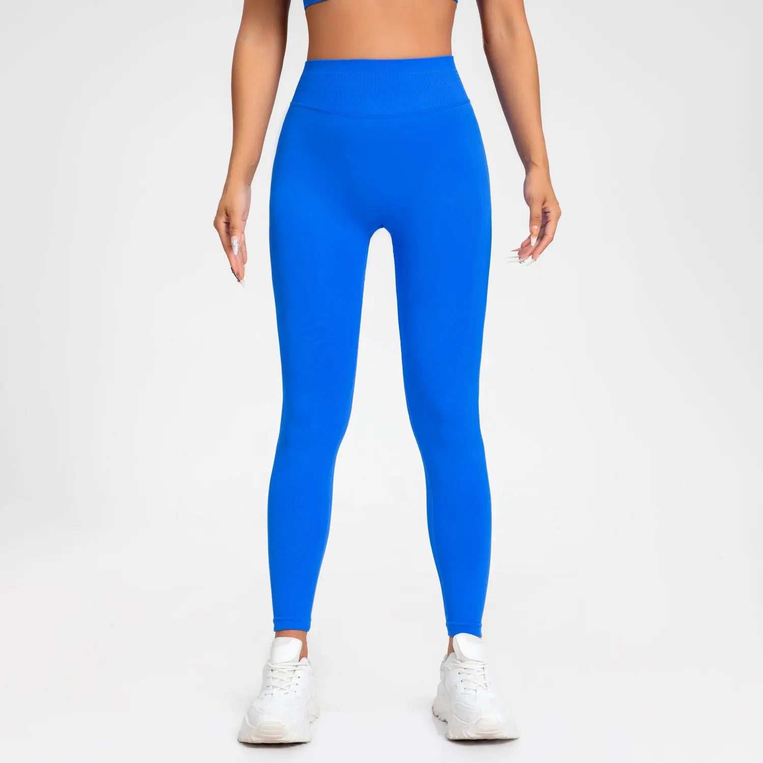 Leggings NCLAGEN Impact pour femmes, sans coutures, pantalon de sport et de yoga, bande côtelée basse, vêtements de gym et de fitness, collants froncés pour les fesses