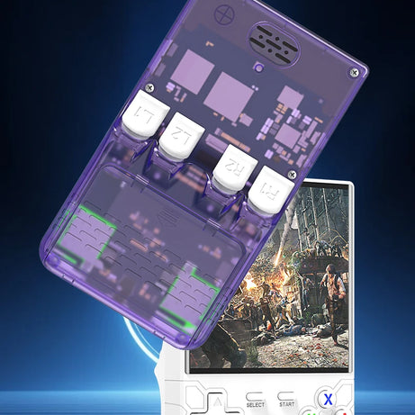 Nouvelle console de jeux portable ultra rétro R36, écran 4 pouces, système Linux open-source, 128 Go, lecteur vidéo portable.