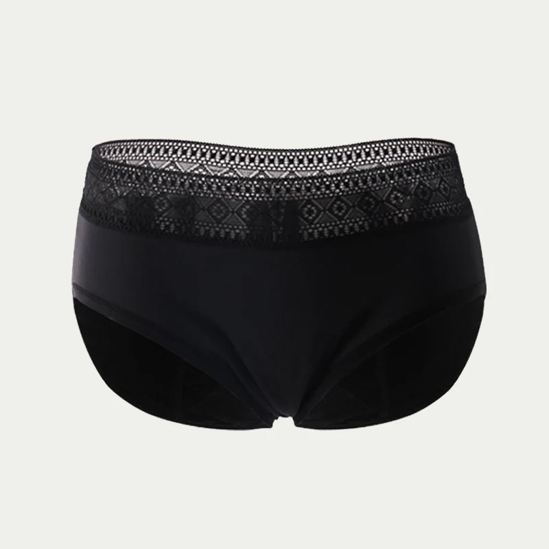 Culottes menstruelles respirantes, 4 couches, anti-fuites, en fibre de bambou, pour flux abondant, absorption rapide.