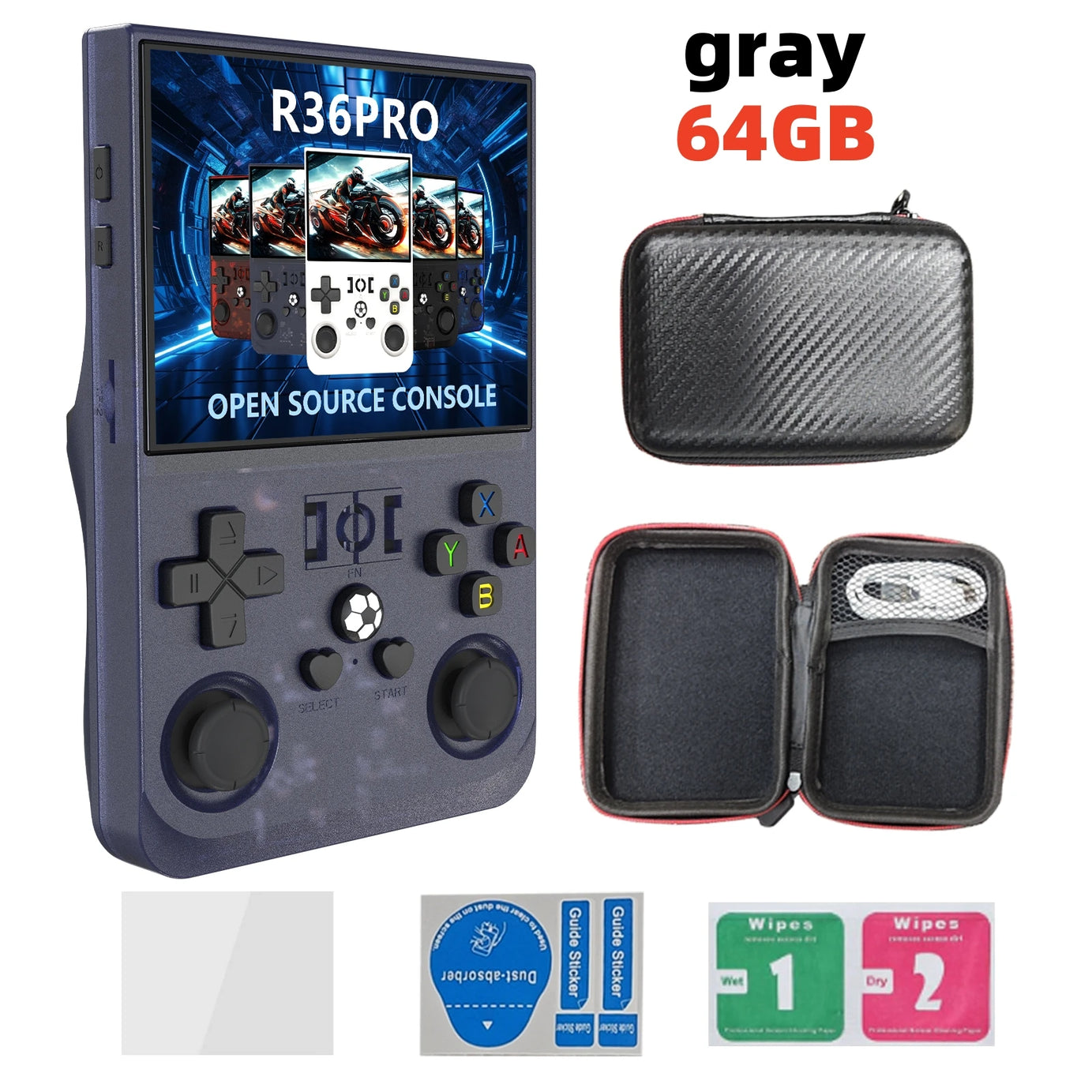 Console de jeux vidéo portable rétro R36 PRO (Open Source) sous Linux, écran IPS 3,5 pouces, 128 Go de stockage, jeux R36S