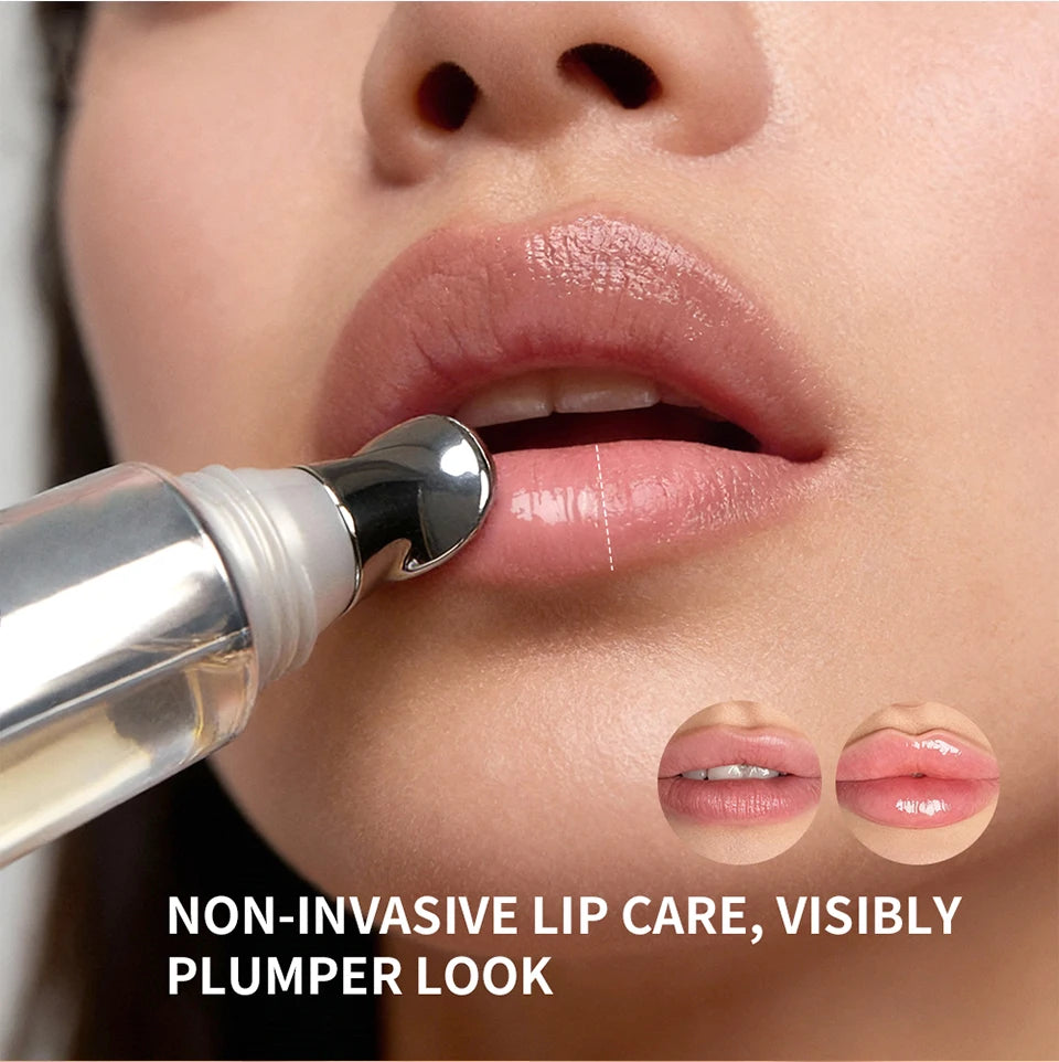 Aceite labial voluminizador instantáneo con ácido hialurónico Lakerain para reducir las líneas de expresión, esencia para el cuidado de los labios, brillo labial hidratante para mujeres.