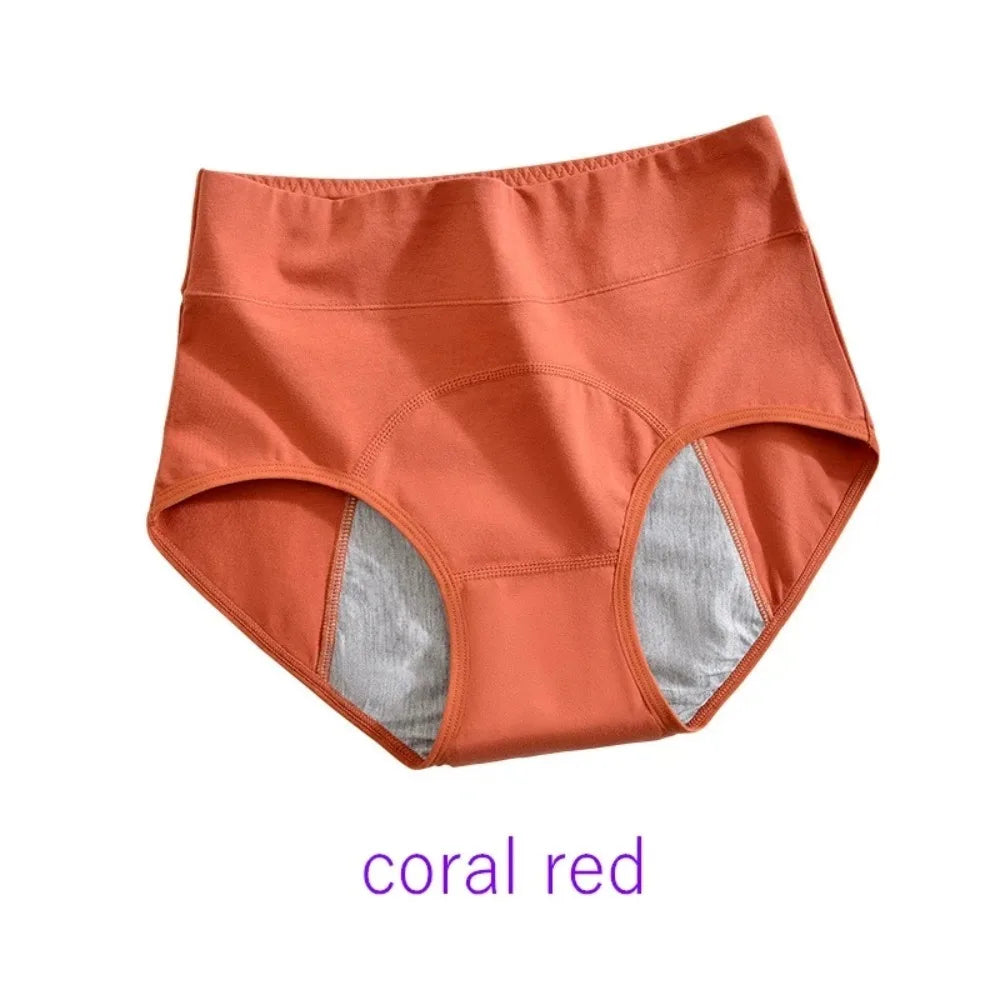 Culottes menstruelles en coton, culottes menstruelles taille haute, sous-vêtements menstruels anti-fuites, culottes menstruelles