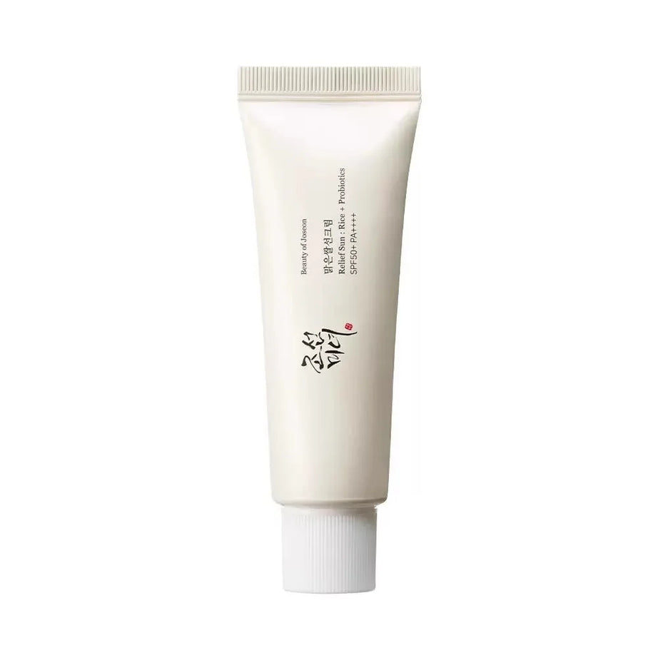 Coffret de soins coréens au riz Joseon et probiotiques : huile essentielle, protection solaire, lotion tonique rafraîchissante, crème hydratante pour le visage et les yeux.