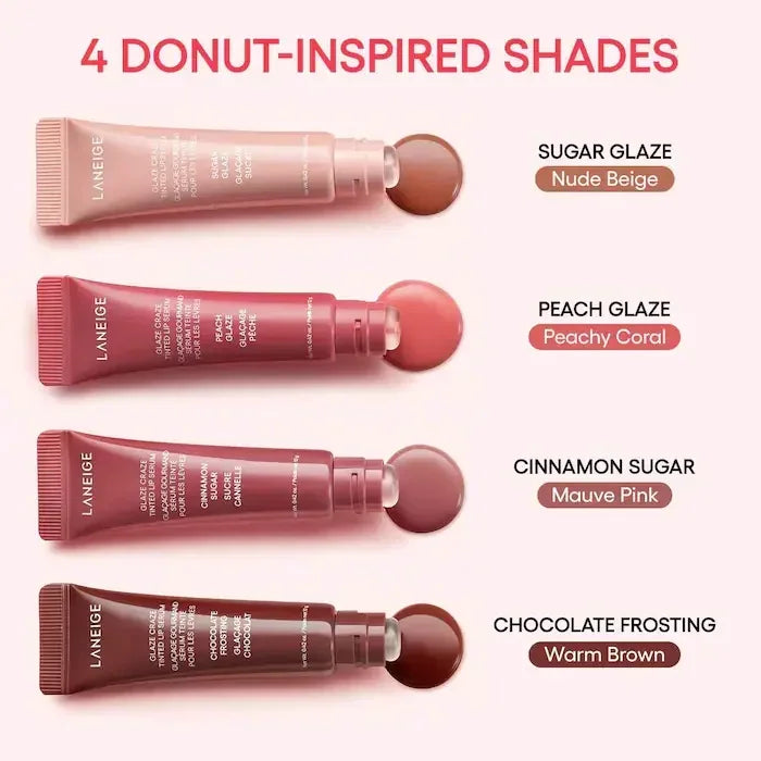 Baume à lèvres hydratant effet donut, gloss miroir, rouge à lèvres parfum fraise framboise chocolat, huile à lèvres transparente, maquillage
