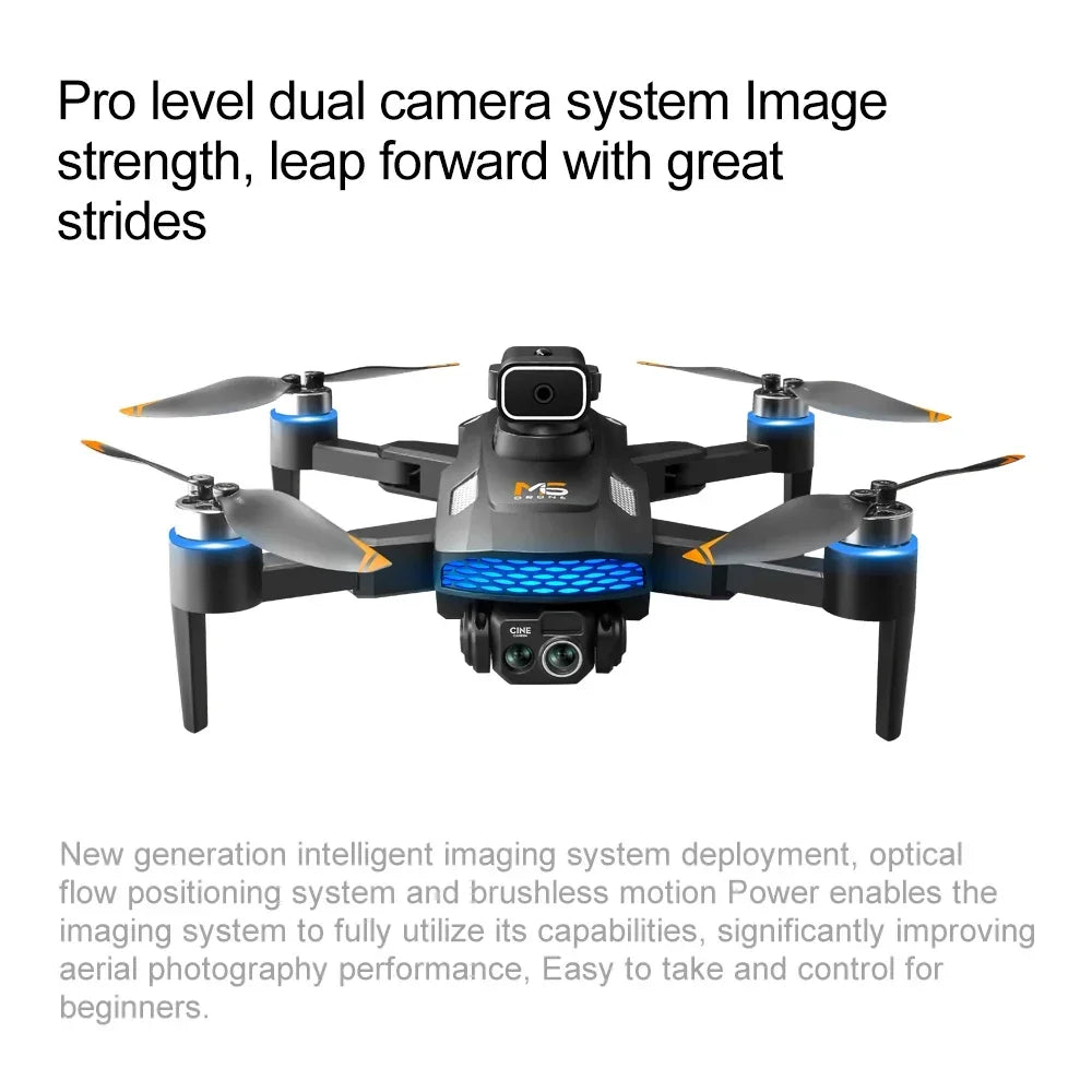 Drone M6 8K Pro original avec caméra HD 4K FPV Wi-Fi 5G pour prises de vue aériennes professionnelles. Quadricoptère radiocommandé avec écran intégré.