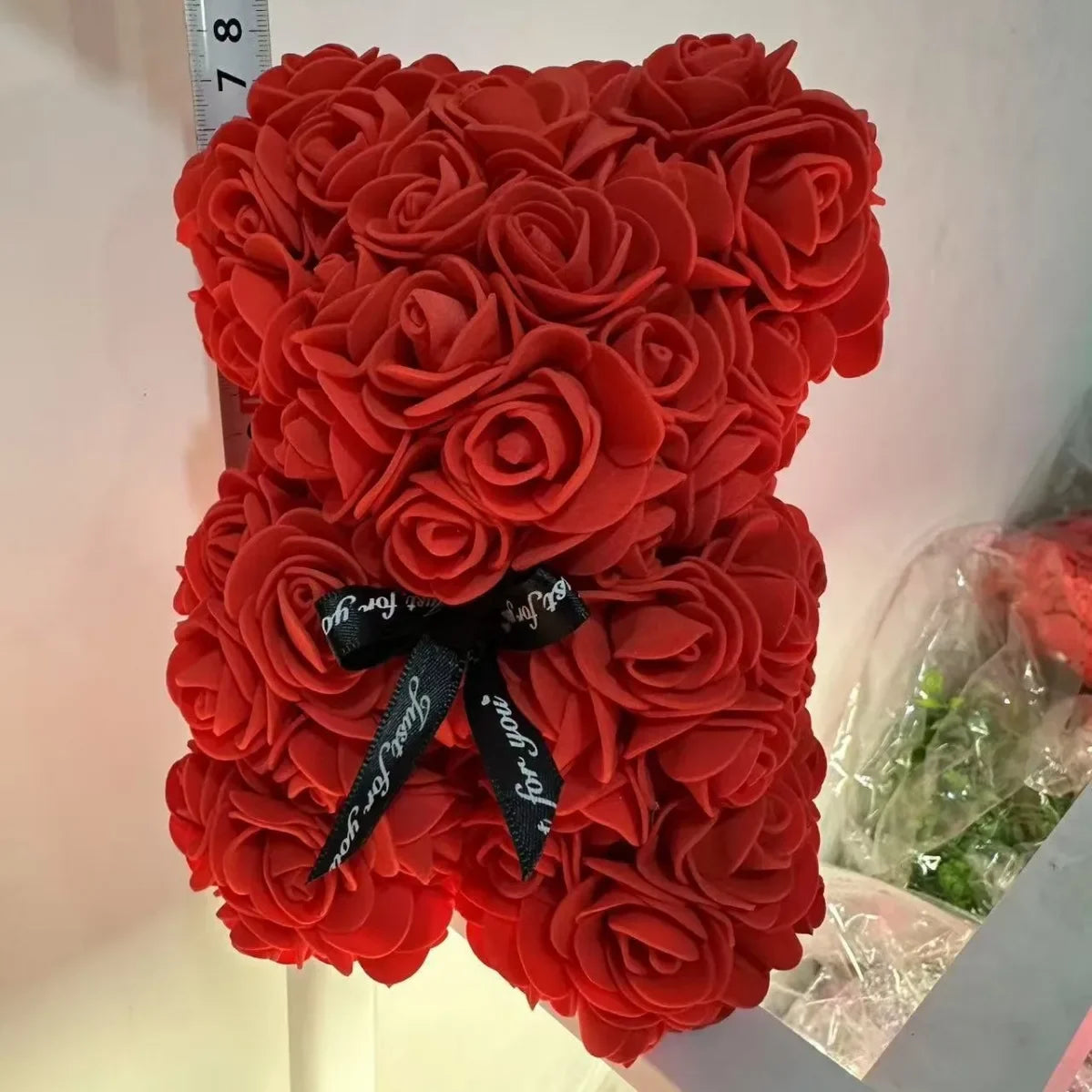 Rose Bear Gift Valentine's Day Wedding Decoration 19cm