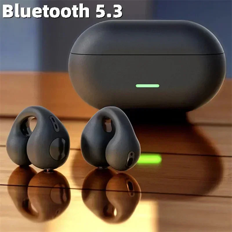 Nouveaux écouteurs sans fil à conduction osseuse T75 d'origine, Bluetooth 5.3, pour le sport, avec un son HiFi et une étanchéité optimale. Casque TWS étanche.