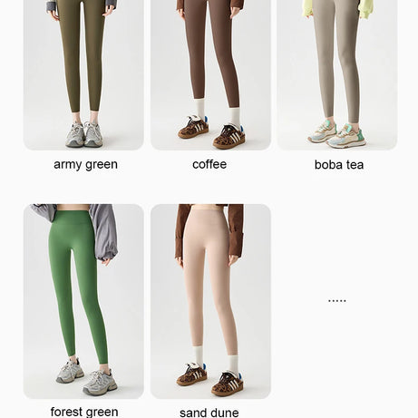 Leggings de sport et de fitness BIVIGAOS Printemps-Été, colorés, sans coutures, effet peau de requin, fins, élastiques et moulants.