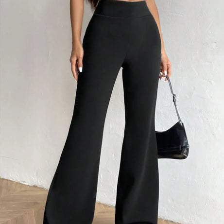 Pantalon de yoga décontracté évasé taille haute, pantalon évasé en tissu d'automne pour femmes, legging de yoga taille haute extensible, pantalon de fitness extérieur