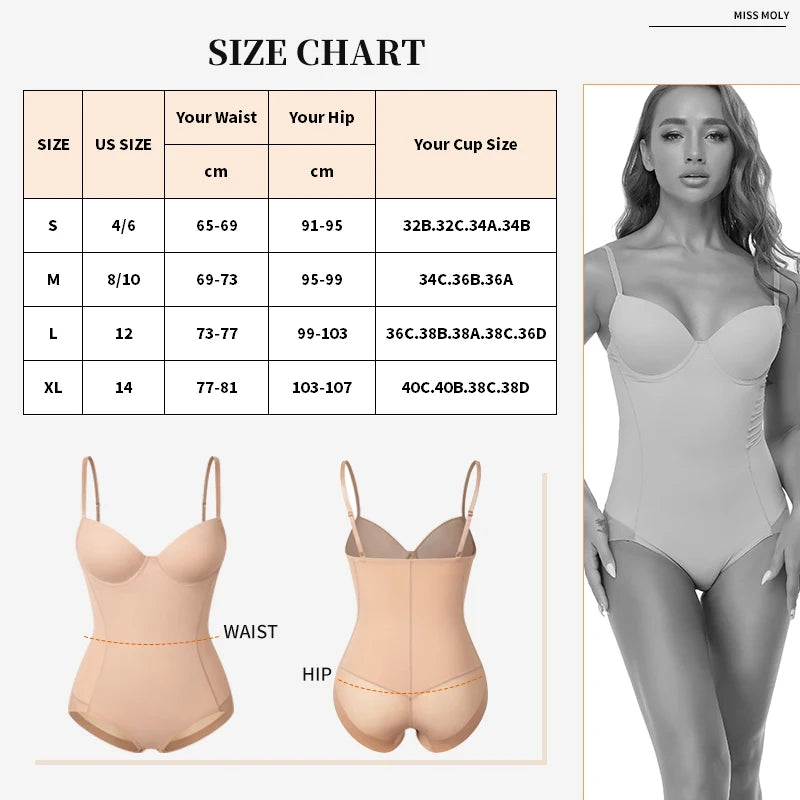 Body gainant pour femme, culotte push-up ventre-fesses, gaine amincissante, sous-vêtements sculptants pour le corps