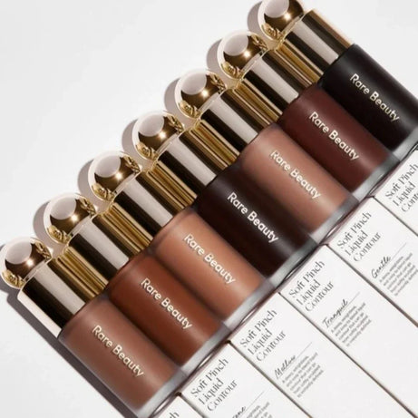 Rare Beauty Poudre Bronzante Liquide Contour Visage 3D Teinte Lissante Effet Miroir Longue Tenue Ombre à Nez Naturelle Waterproof Maquillage Illuminant