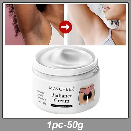 Crème éclaircissante pour parties intimes, sérum blanchissant pour aisselles, éclaircit les fesses, les genoux, l'intérieur des cuisses et les parties intimes, élimine les taches pigmentaires.