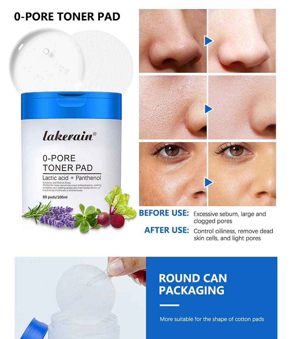 Disques toniques visage Zero Pore Pad 2.0 à double texture pour exfolier et lisser les pores. Soin coréen pour tous types de peau. 70 disques.