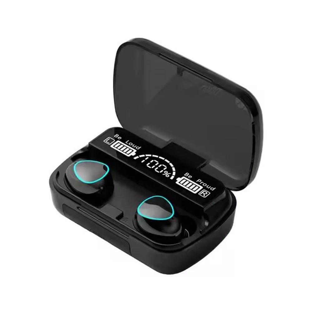 Nouveauté : Écouteurs sans fil M10, son parfait et haute qualité, idéaux pour le sport, les jeux et la musique. Écouteurs Bluetooth avec batterie externe.