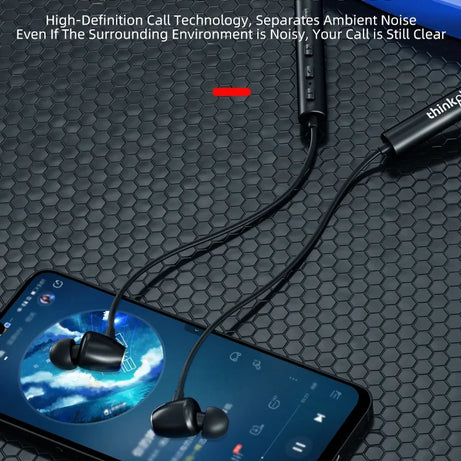 Écouteurs Bluetooth Lenovo HE05X 100 % originaux, étanches, son Hi-Fi, tour de cou magnétique, casque de sport