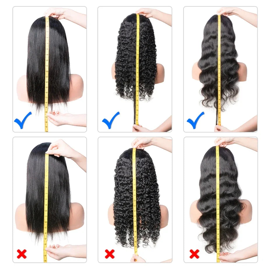 Perruque en cheveux humains avec mèches, ondulations profondes, perruque frontale en dentelle HD 13x6, perruque ondulée 13x4, perruque bouclée en cheveux humains avec dentelle frontale.