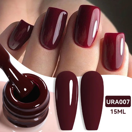 Vernis gel semi-permanent UR SUGAR 15 ml, couleur blanc laiteux translucide, effet gelée, UV, semi-permanent, pour nail art, à dissoudre. Dernière tendance.