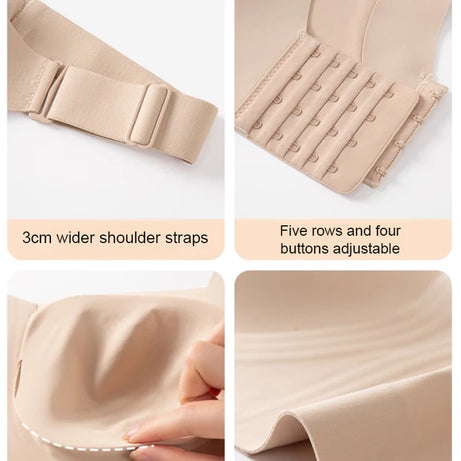 Soutien-gorge push-up sans armatures, sous-vêtements confortables et sans coutures pour femme, doux, respirant et hypoallergénique, sans armatures, idéal au quotidien.