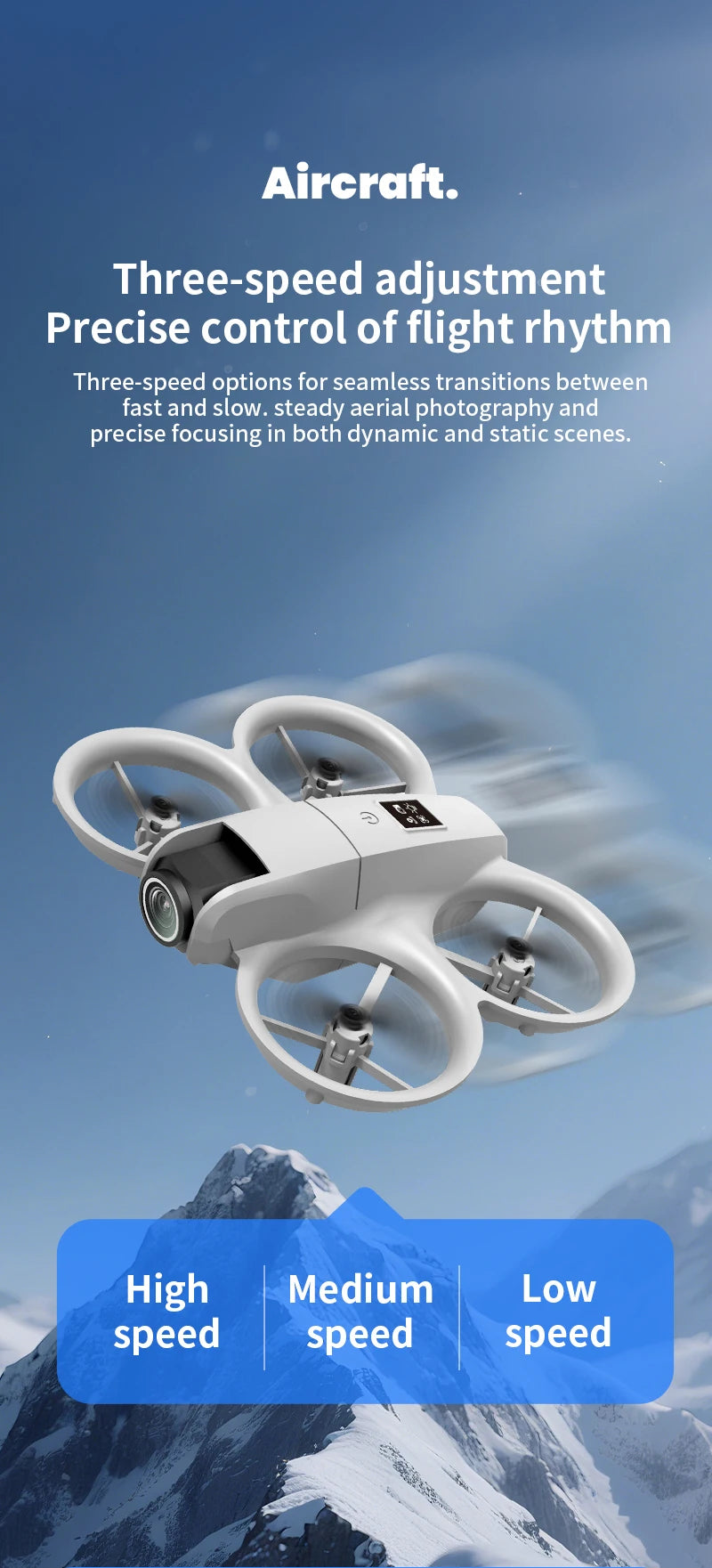 Nouveau mini drone H135 WIFI FPV Hover, caméra 4K professionnelle, lumières colorées, drone RC pliable, quadricoptère, jouet RC, cadeau