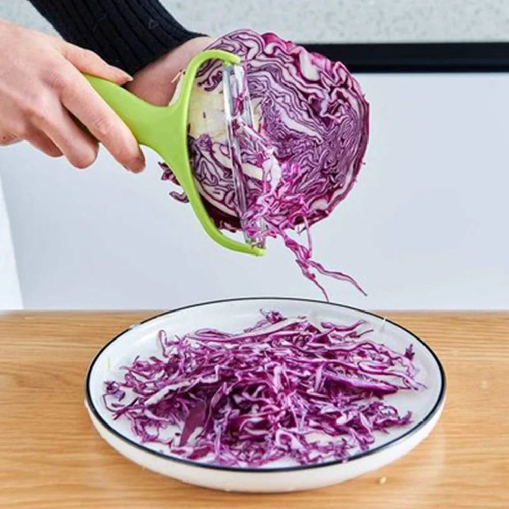 Éplucheur à légumes et fruits, râpe à chou en acier inoxydable, trancheuse à salade et pommes de terre, accessoires de cuisine, ustensiles de cuisson, large ouverture