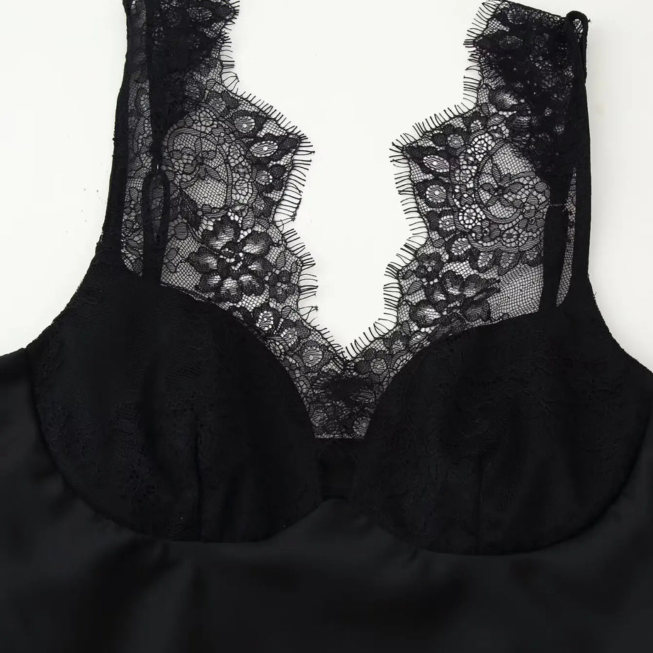 Women's Elegant Camisoles Sexy Splice Lace Sleeveless Sling Top Fashion Slimming Vintage Tank Top 2026 New Lady Street Wear