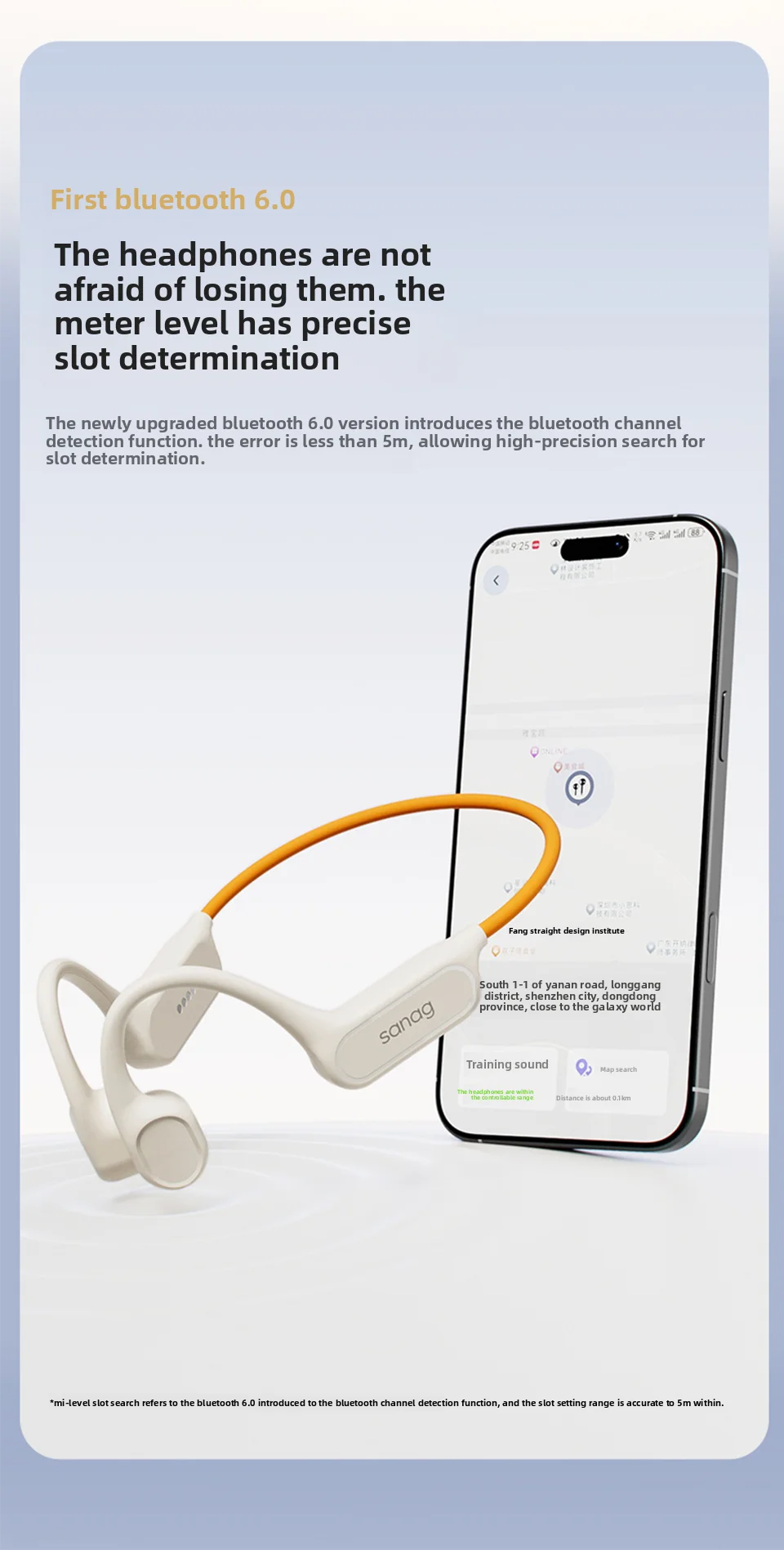 Écouteurs Bluetooth à conduction osseuse Sanag B33S, oreille ouverte, IPX8, pour la natation, mémoire de 32 Go, sans fil, compatibles MP3.