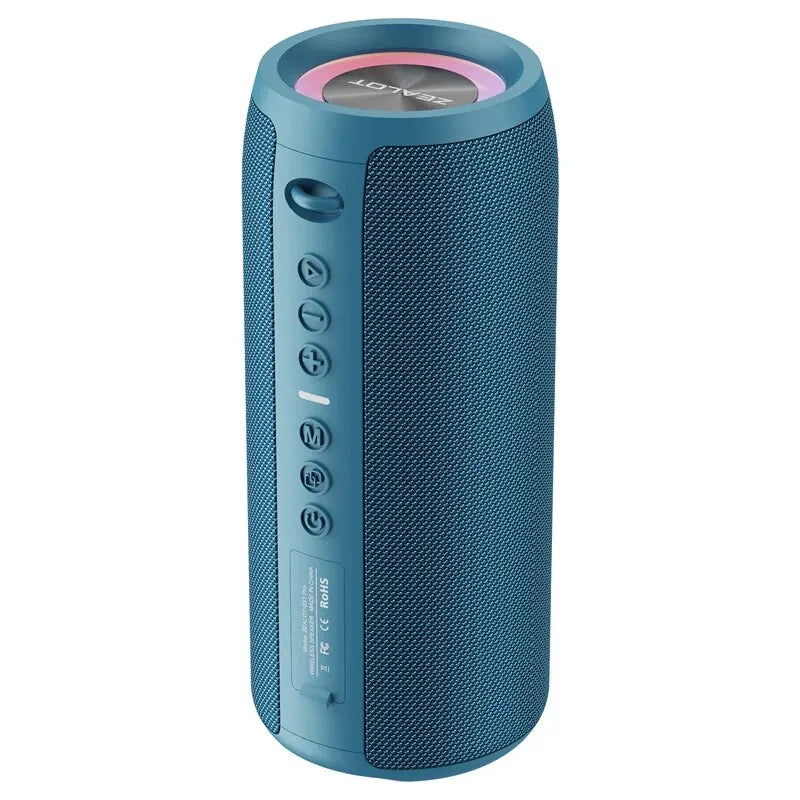 Enceinte Bluetooth haute puissance ZEALOT-S51PRO 40 W, basses stéréo 3D, portable et étanche IPX5, compatible TWS.