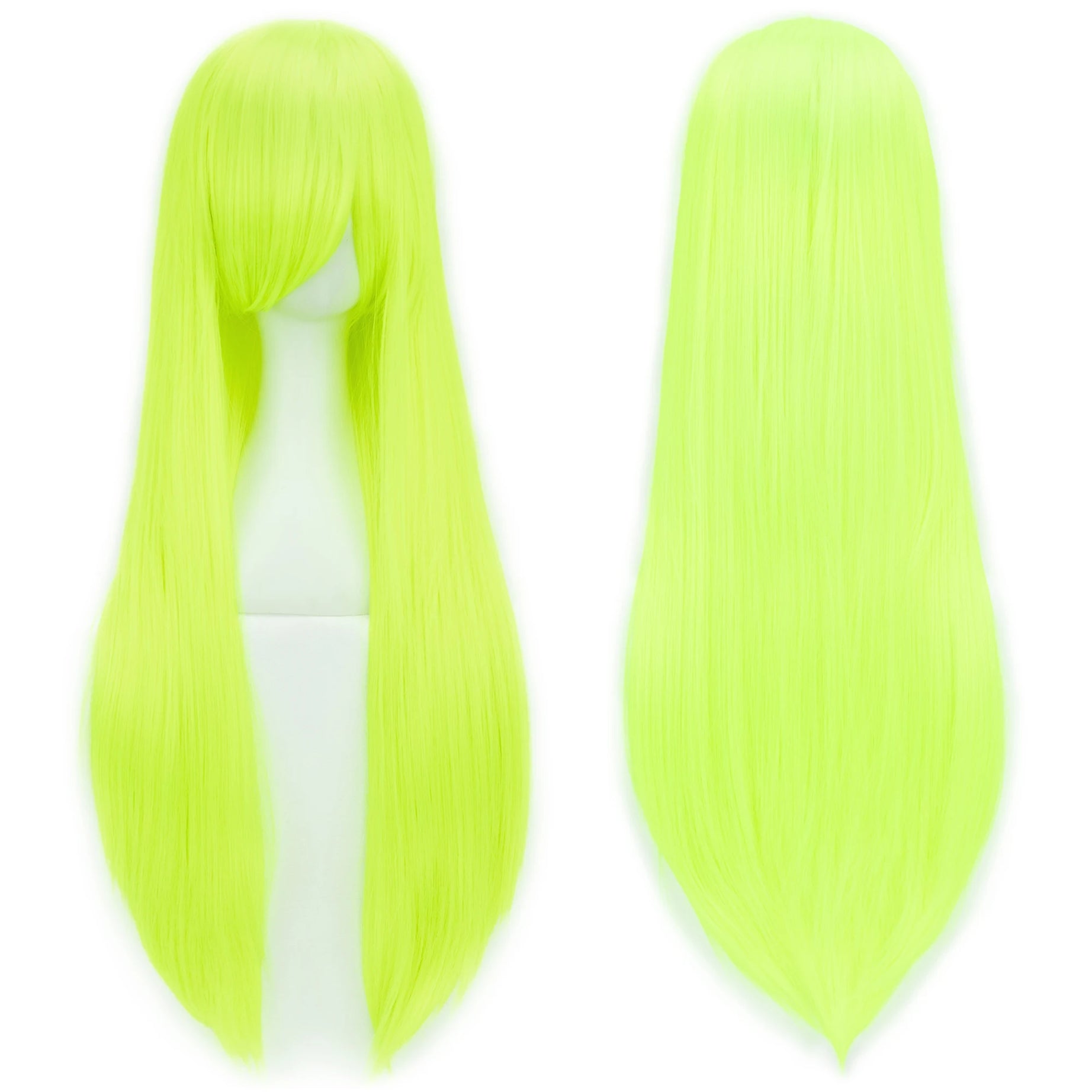 Perruque synthétique Soowee de 80 cm de long, blanche et violette, idéale pour le cosplay, les fêtes et les coiffures noires. Cheveux raides. Postiche pour femme.