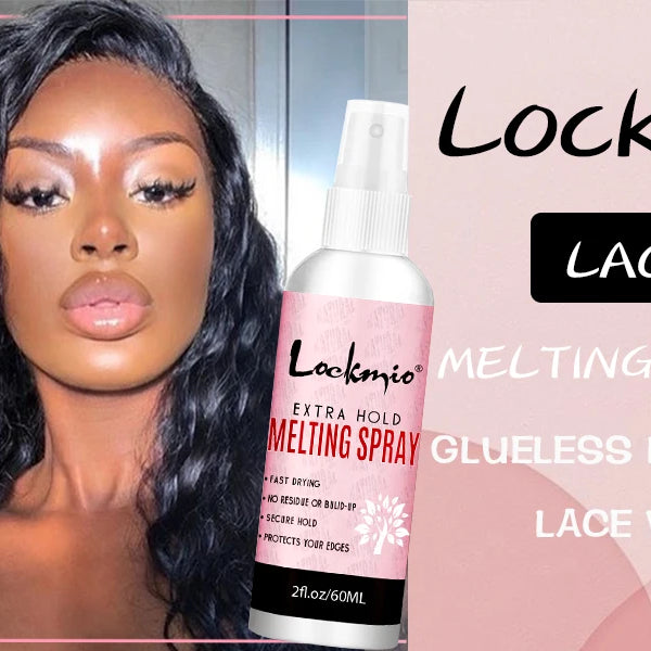 LOCKMIO 60ML Spray de colle à séchage rapide et fondante pour dentelle, fixation longue durée, colle pour perruques en tulle, agent de fixation pour perruques de cosplay