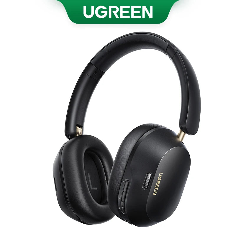 Écouteurs sans fil Bluetooth UGREEN Max5c avec réduction de bruit active ANC 43 dB, audio spatial haute résolution LDAC 75 Hz.
