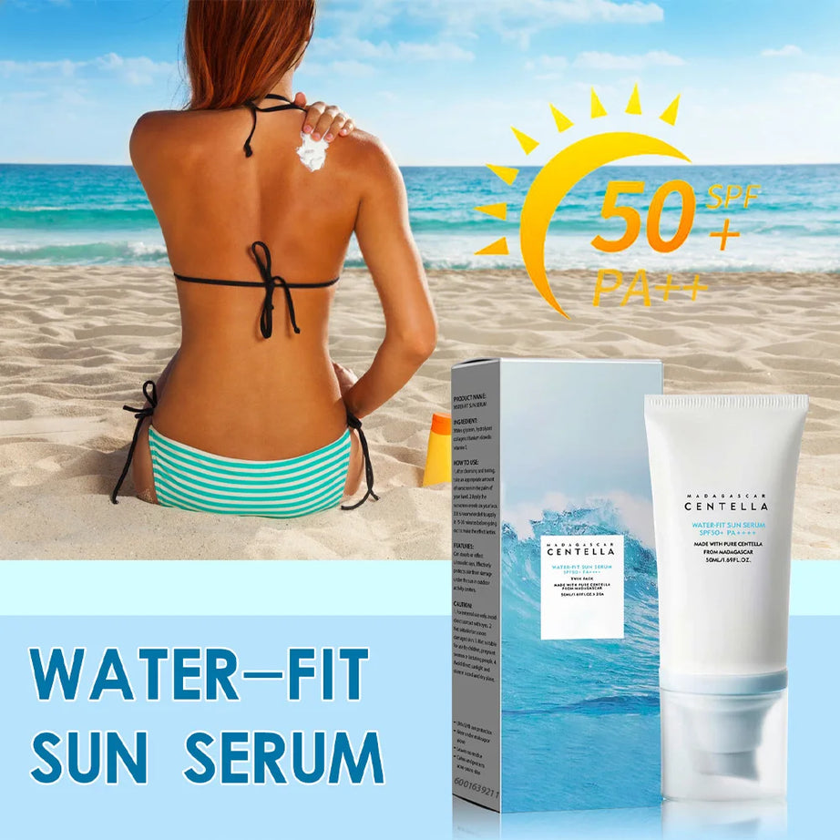 New SPF50+ Sunscreen Korean Face Body Waterproof 50ML Anti UV Moisturizing Facial Sunblock for Women Men Outdoor Sports Travel