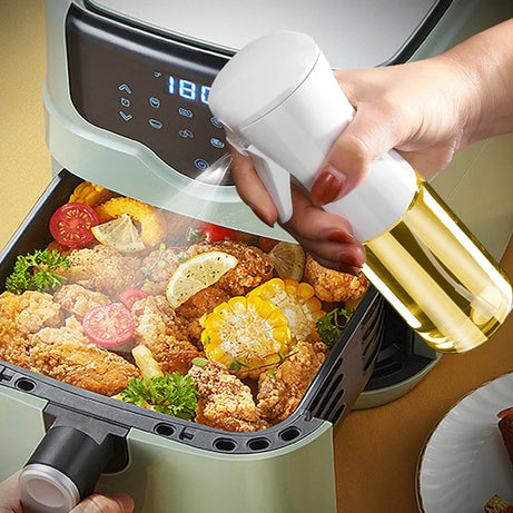 Flacon pulvérisateur d'huile de 200/300/500 ml pour barbecue et cuisson à l'huile d'olive, flacon en plastique, flacon vide pour vinaigre ou pinceau à huile