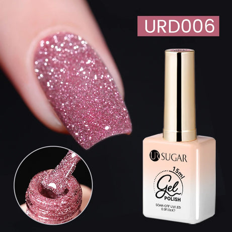 Vernis gel semi-permanent UR SUGAR 15 ml, couleur blanc laiteux translucide, effet gelée, UV, semi-permanent, pour nail art, à dissoudre. Dernière tendance.