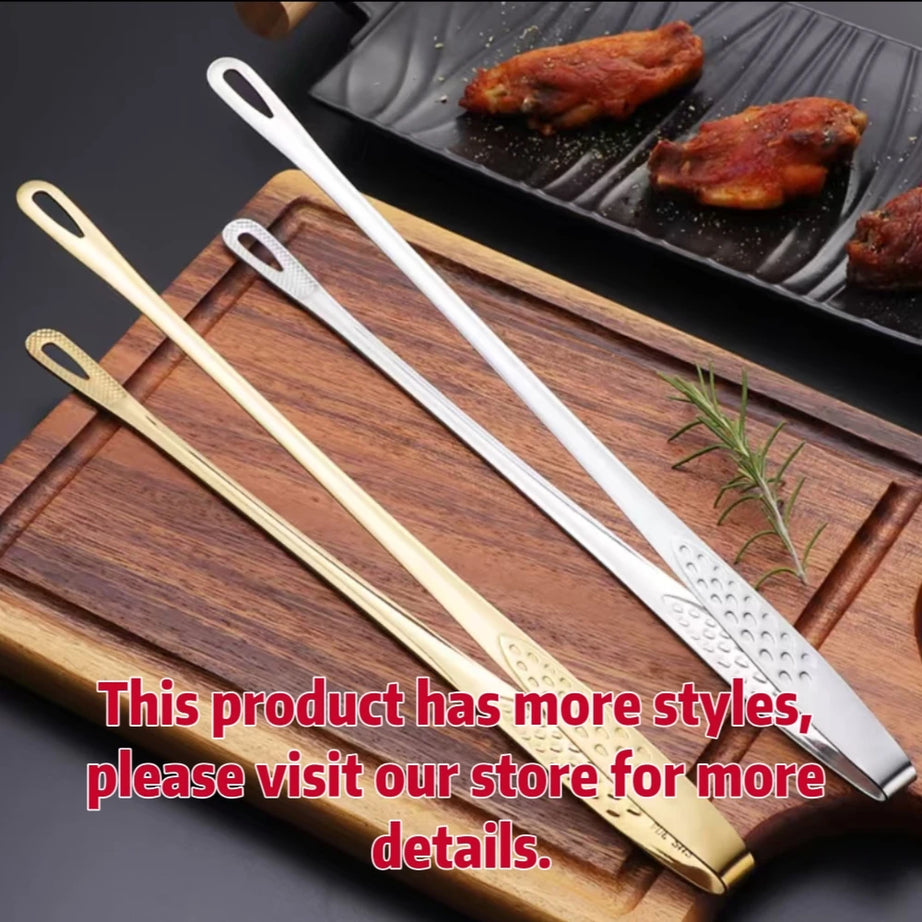 Pinces à barbecue en acier inoxydable, pinces à aliments, pinces à steak, pinces à pain, ensemble d'ustensiles de cuisine antidérapants, petits outils et accessoires