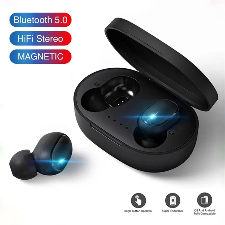Écouteurs intra-auriculaires Bluetooth sans fil TWS A6S avec réduction de bruit et micro pour Huawei, Xiaomi et Redmi