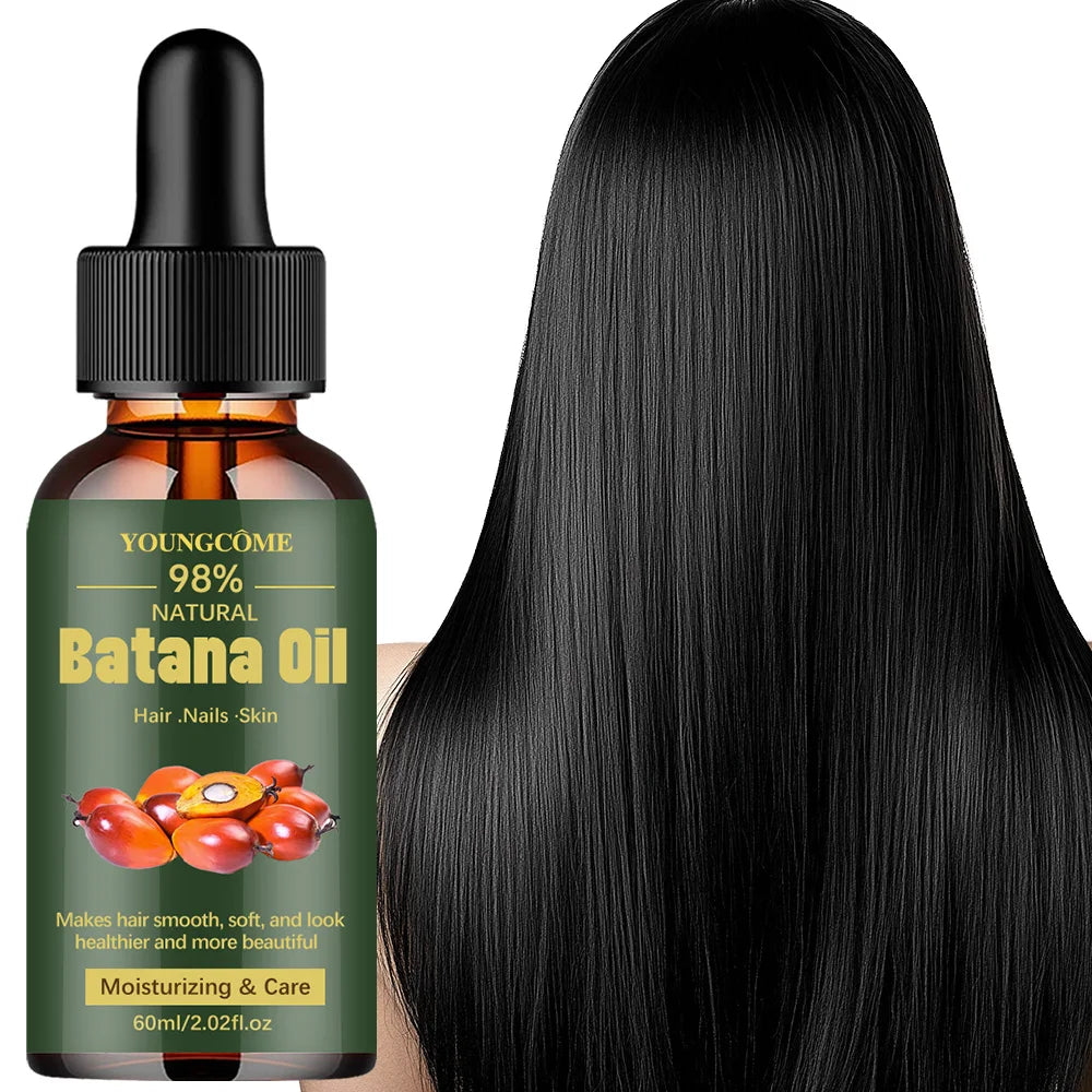 Huile de batana naturelle pour la croissance des cheveux. Huile de batana pure. Apporte brillance et force aux cheveux. Pour femmes. Prévient la chute des cheveux. Élimine les pointes fourchues. 1/3 pièces.