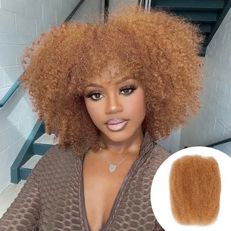 Cheveux Black Pearl Top QVR péruviens crépus bouclés mini twist 50 g/pièce, cheveux humains crépus afro en vrac pour tresses, 100 % cheveux Remy.