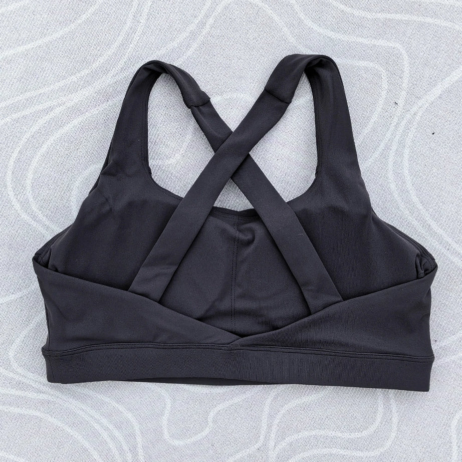 Solid Color Tight Comprehensive Training Women Fitness Bra Cross Back Yoga Underwear Gym Sport Top Hollow Back Push Up Chest Pad