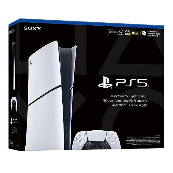 Console numérique Sony PlayStation 5 Slim (825 Go) version européenne - Modèle Slim - SSD ultra-rapide - Ray Tracing - Jeux vidéo 4K - PS5 Slim