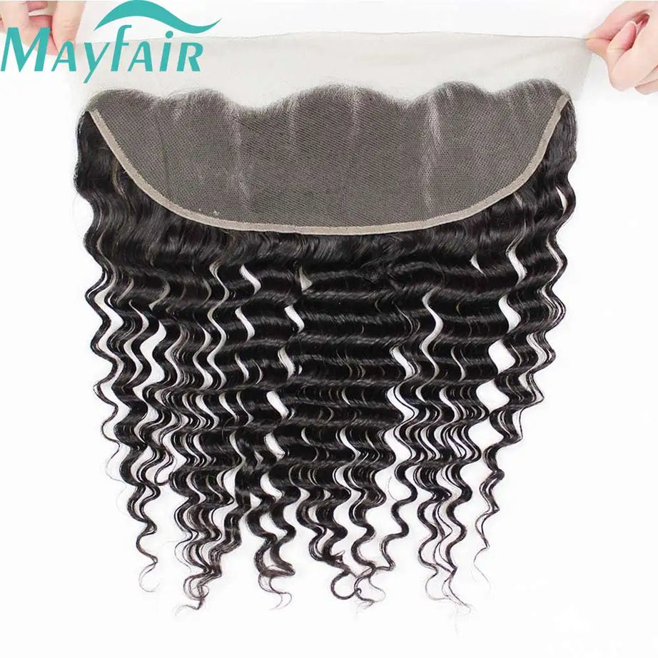 Lace Frontale transparente HD 12A en dentelle 13x4, effet ondulé, fermeture 4x4, cheveux humains brésiliens, effet bouclé crépu et lisse.