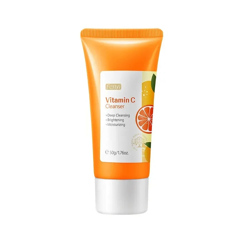 Nettoyant visage à la vitamine C, nettoyant en profondeur, hydratant, éliminateur de points noirs, soin du visage, mousse nettoyante, soin de la peau