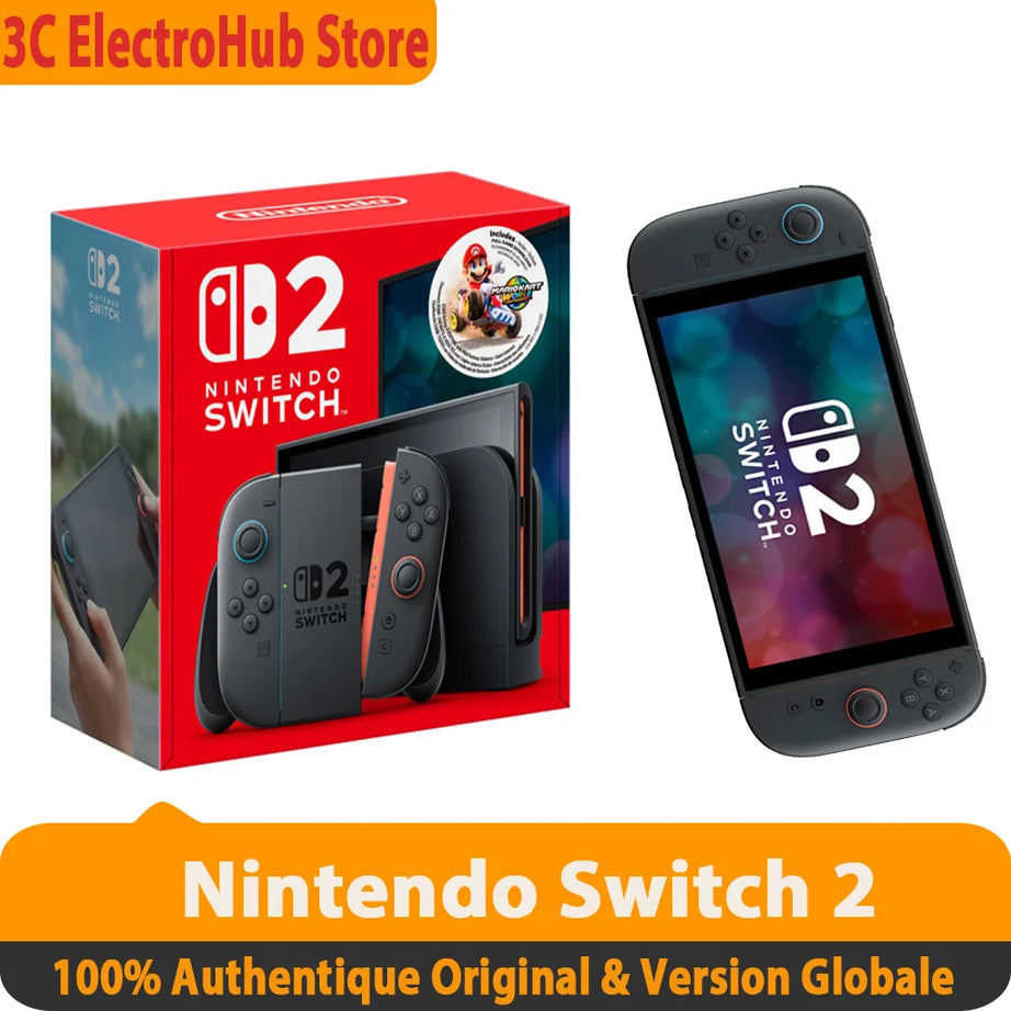 Nintendo Switch 2, écran LCD 7,9 pouces, console portable Joy-Con 2, mode TV stable, console de jeux vidéo N2