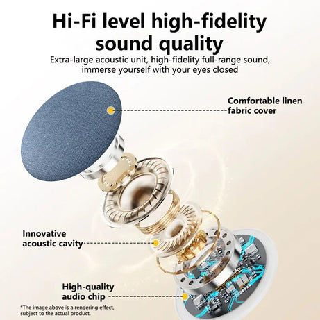 Aide au sommeil par haut-parleur d'oreiller à ultrasons, son dynamique haute qualité, enceinte Bluetooth papillon 2026