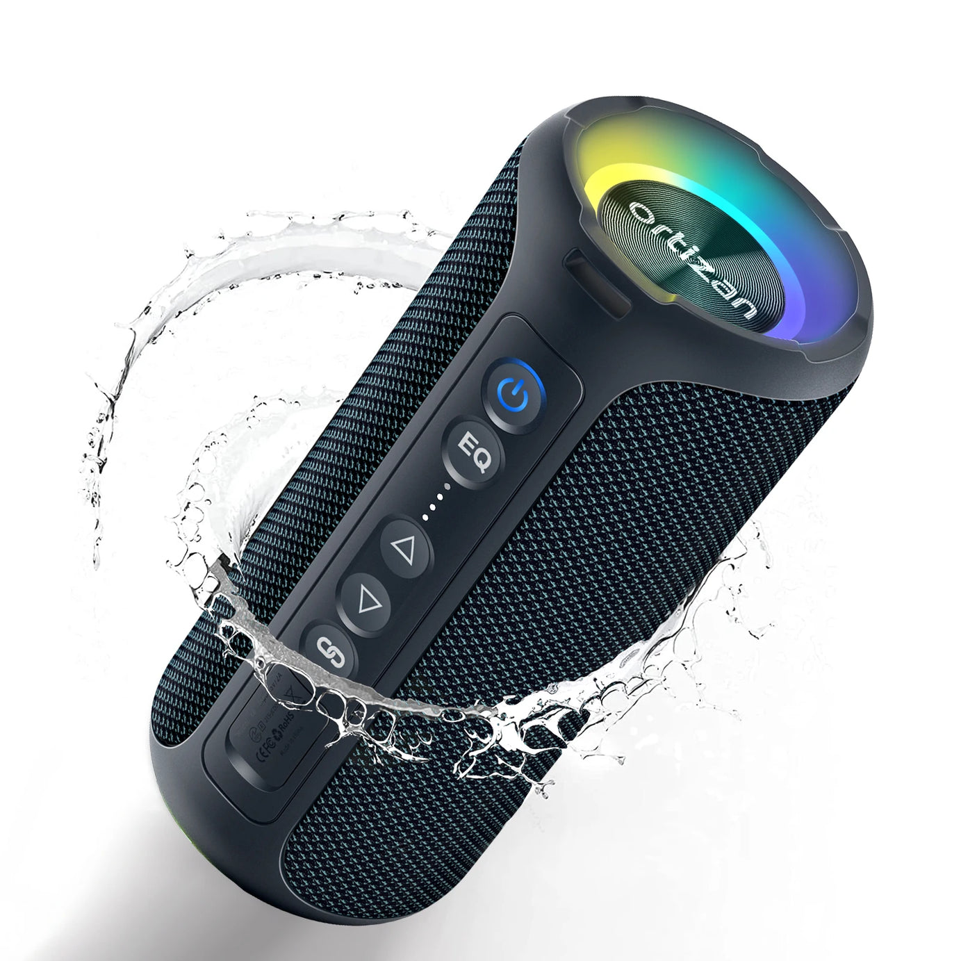 Enceinte Bluetooth Ortizan 40 W avec basses renforcées, portable, sans fil, pour l'extérieur, autonomie de 30 heures, étanche IP7, Bluetooth 5.3