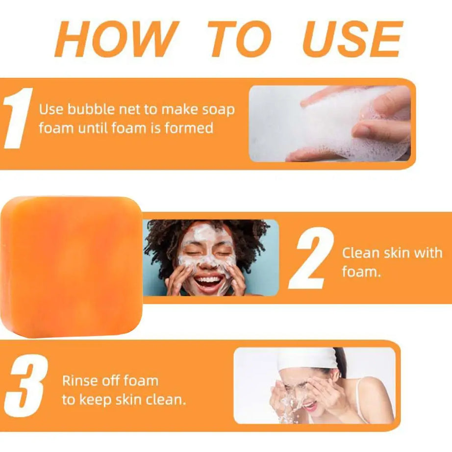 Turmeric Soap Face Cleansing Anti Acne Whitening Skin Lightening Face Remove Pimples Lightening Ginger Handmade Soap