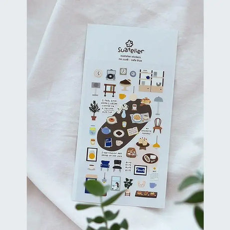 Autocollants Suatelier Foods, scrapbooking esthétique, jolis stickers pour carnets de voyage, décorations coréennes, agendas et fournitures de loisirs créatifs.