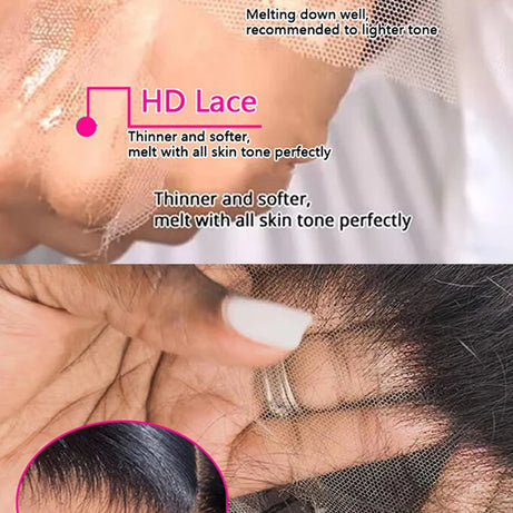 Perruque frontale de 40 à 46 pouces, densité 200, pour femmes noires, perruques brésiliennes en cheveux humains, 5x5, raides comme des baguettes, perruque frontale en dentelle transparente HD