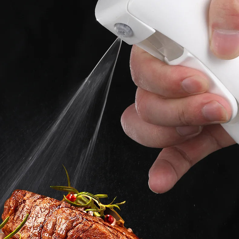 Flacon pulvérisateur d'huile de 200/300/500 ml pour barbecue et cuisson à l'huile d'olive, flacon en plastique, flacon vide pour vinaigre ou pinceau à huile